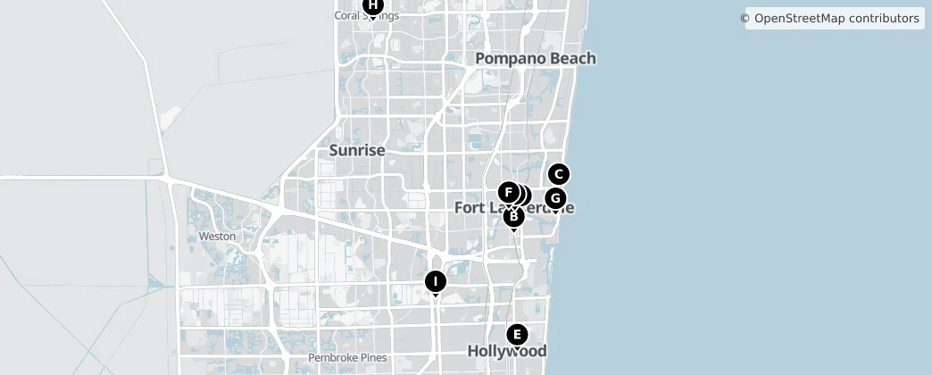 Map of Broward County