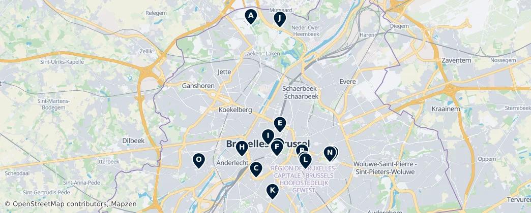 Map of Brüksel
