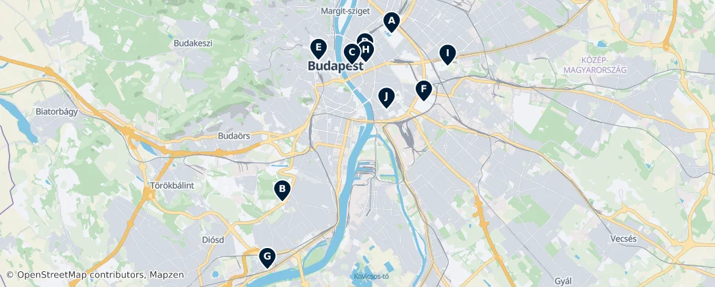 Map of Budapeşte