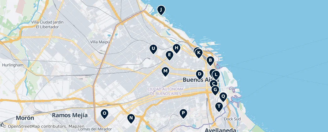 Map of Buenos Aires