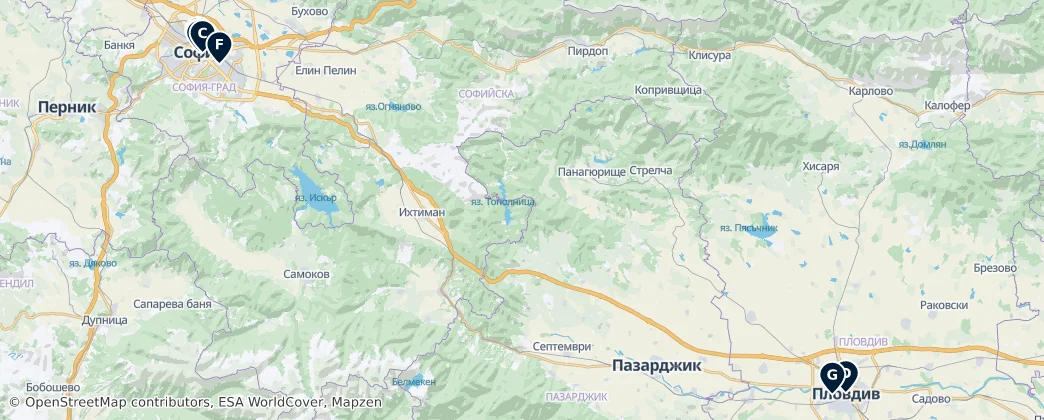Map of Bulgaristan