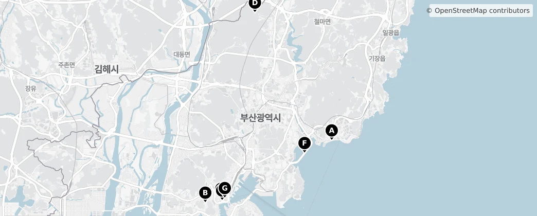 Map of Busan