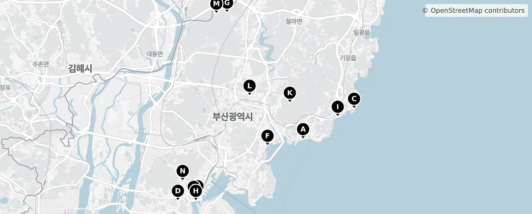 Map of Busan
