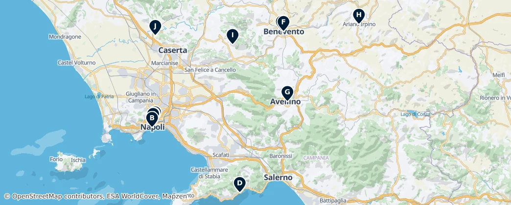 Map of Campania