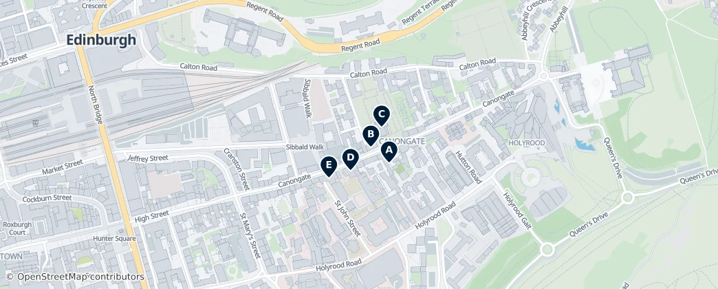 Map of Canongate