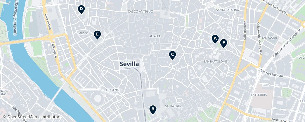 Map of Casco Antiguo
