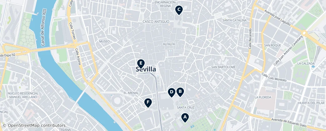 Map of Casco Antiguo