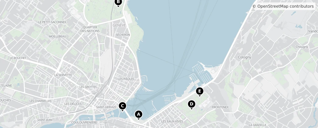 Map of Cenevre