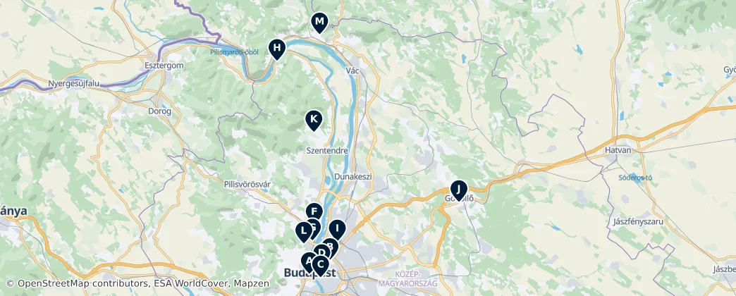 Map of Orta Macaristan