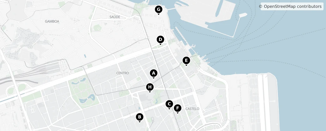Map of Centro, Rio de Janeiro