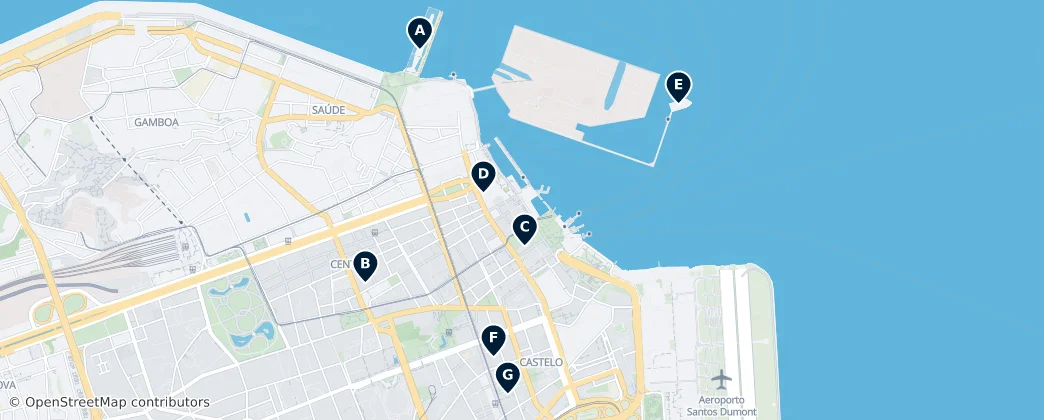 Map of Centro, Rio de Janeiro