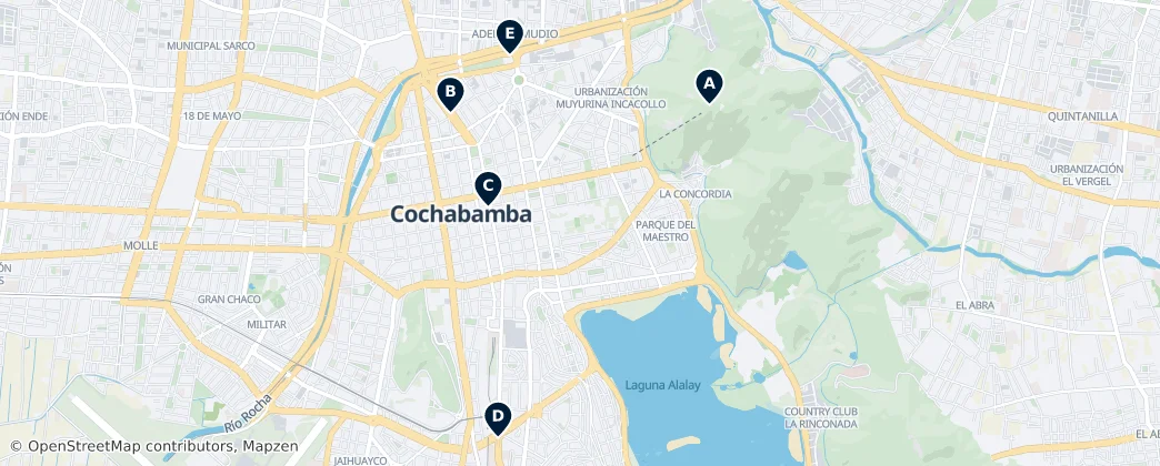 Map of Cercado Province