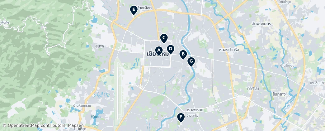 Map of Chiang Mai