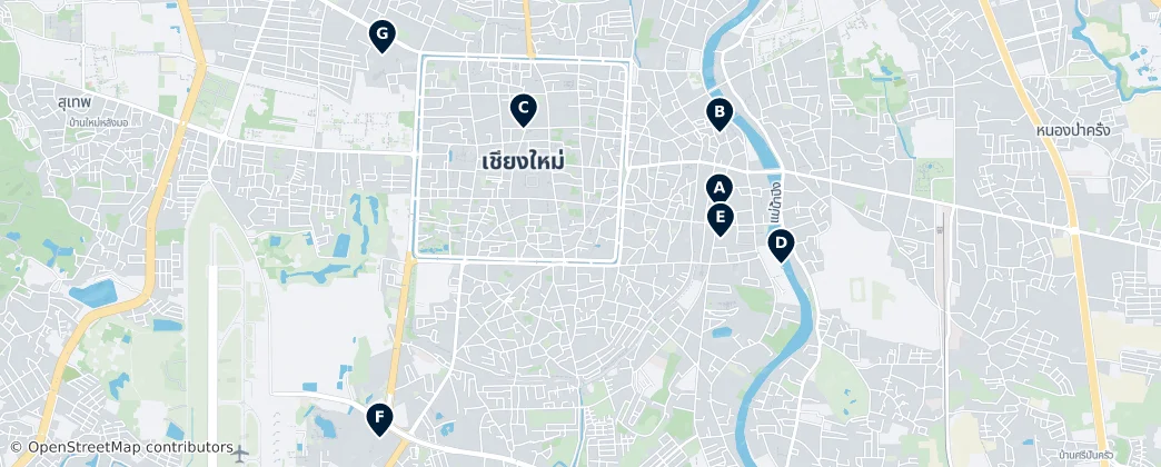 Map of Chiang Mai