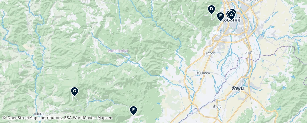 Map of Chiang Mai