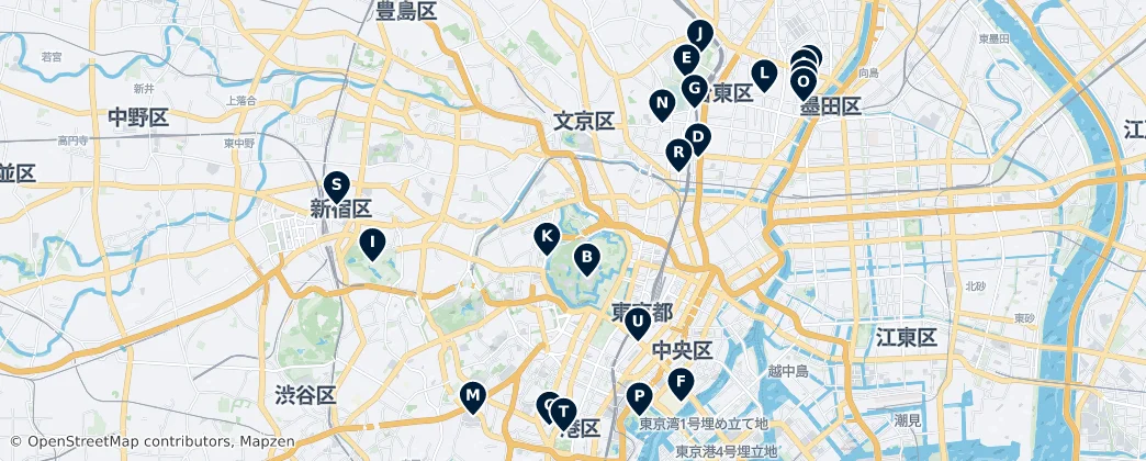 Map of Chiyoda