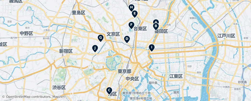 Map of Chiyoda