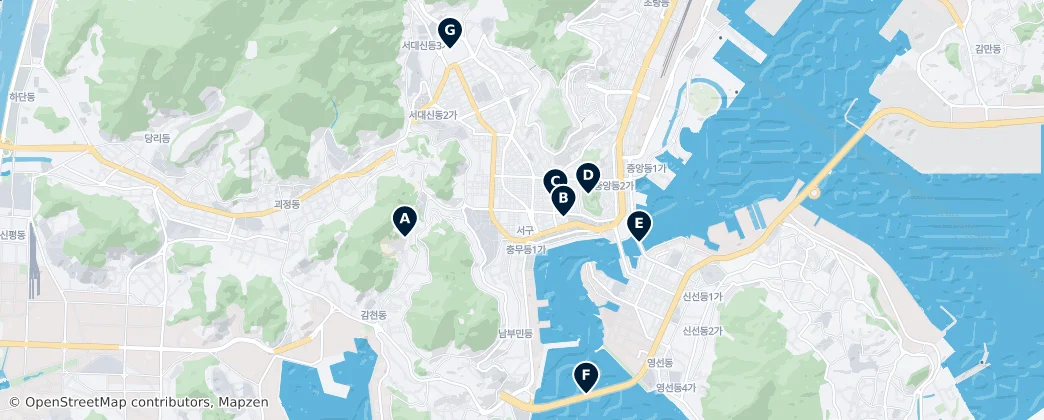 Map of Bus Stop