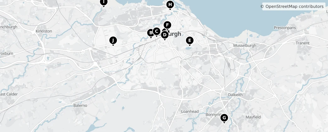 Map of Edinburgh