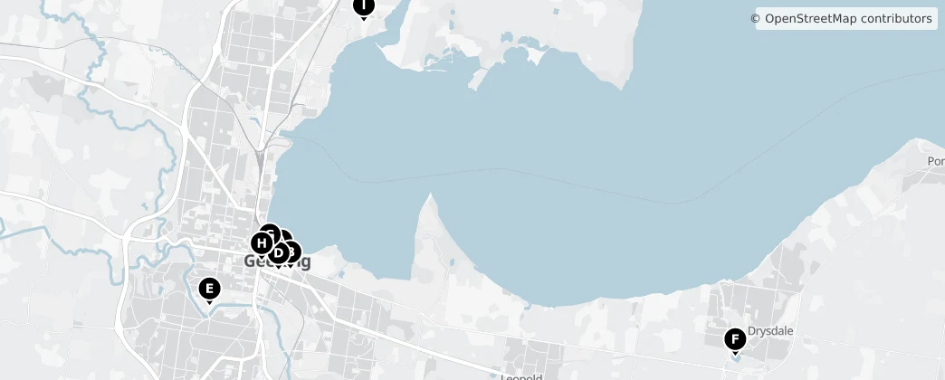 Map of City of Greater Geelong