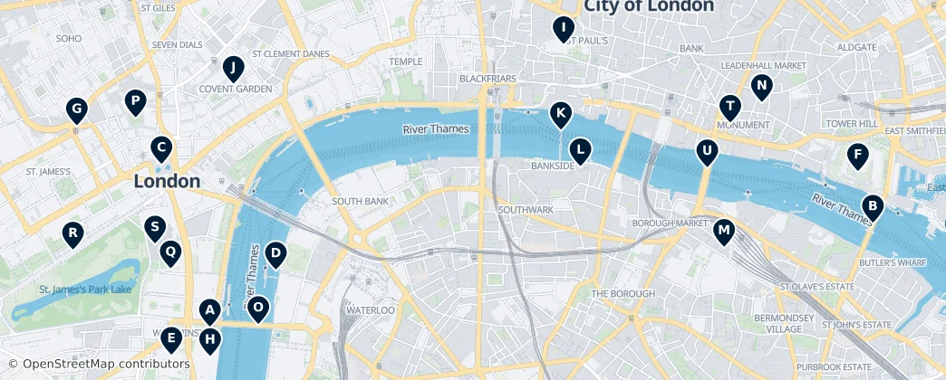 Map of Londra Şehri
