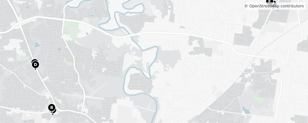 Map of Clarksville, Tennessee