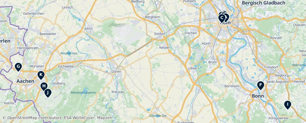 Map of Köln