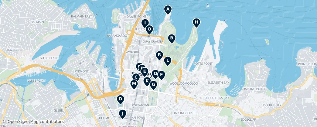 Map of Council of the City of Sydney