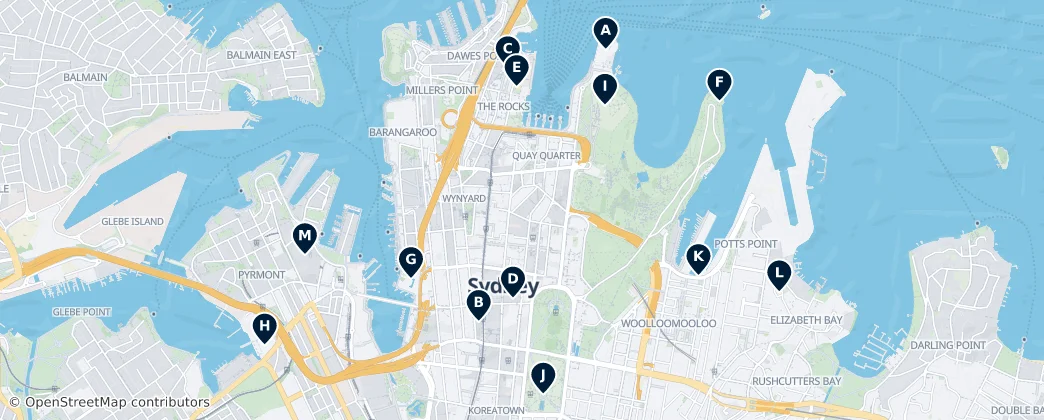 Map of Council of the City of Sydney