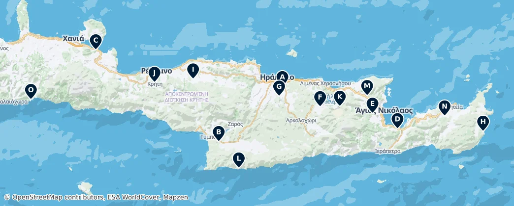 Map of Girit Merkezi Olmayan İdaresi