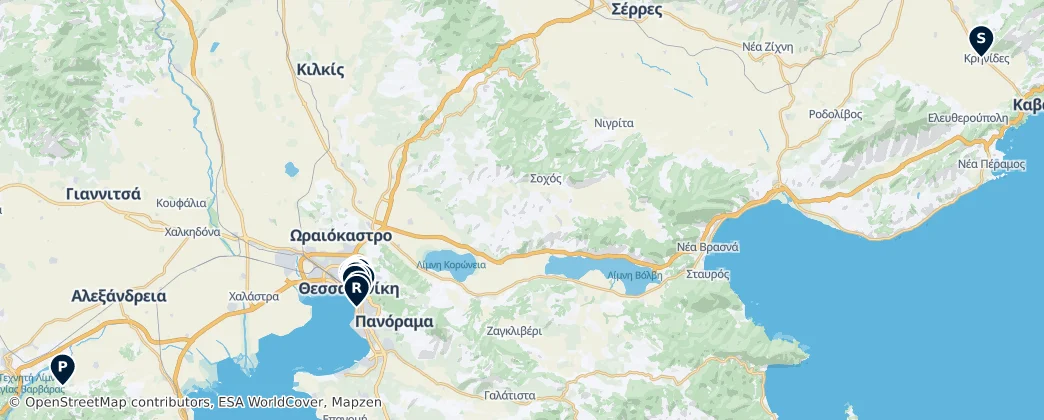 Map of Makedonia - Thrake