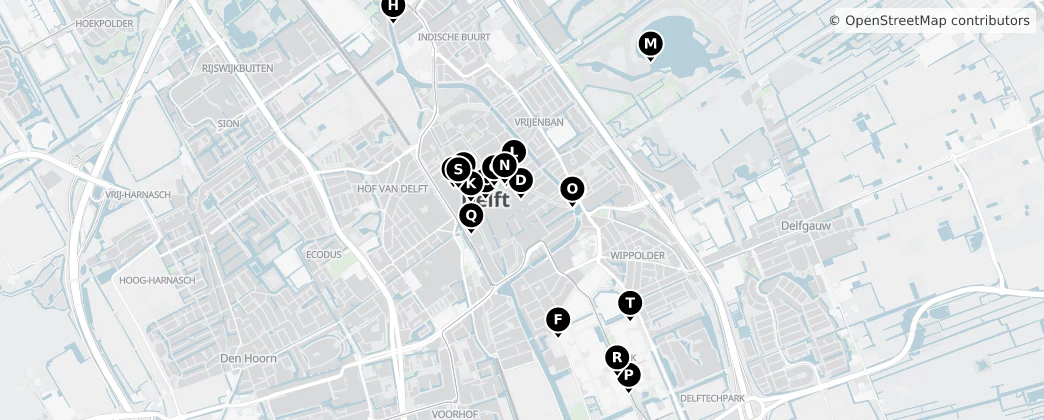 Map of Delft