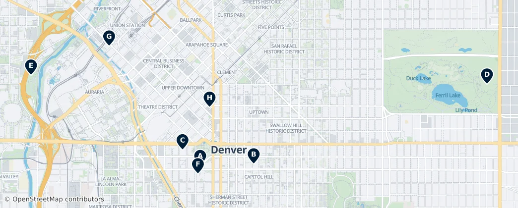 Map of Denver