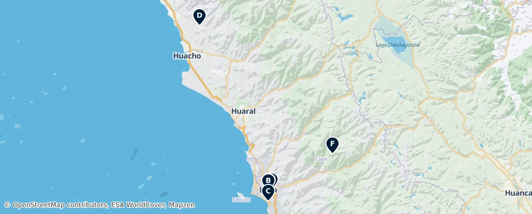Map of Lima bölgesi