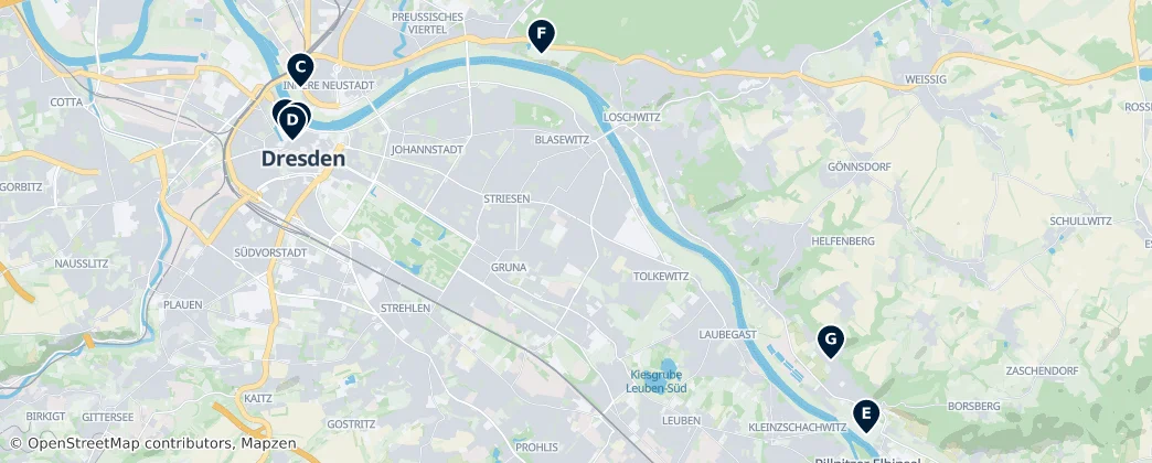 Map of Dresden