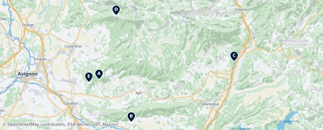 Map of Drôme-Alpes