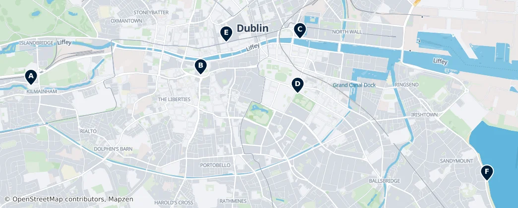 Map of Dublin