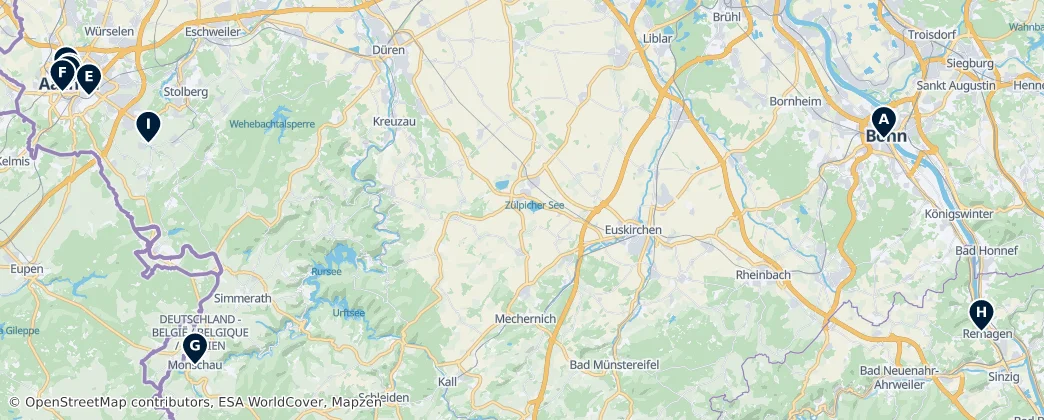 Map of Eifel