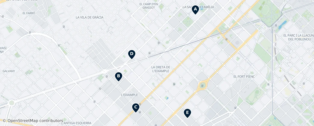 Map of Eixample