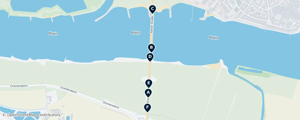 Map of Emmerich am Rhein