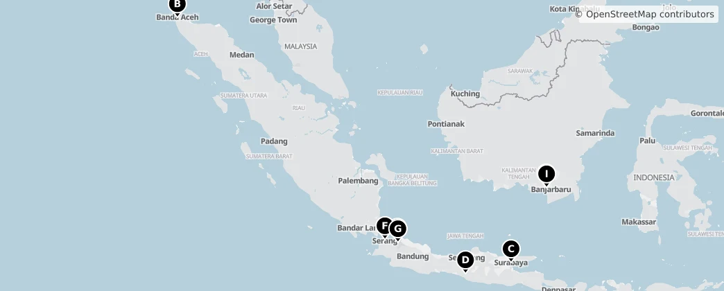 Map of Endonezya