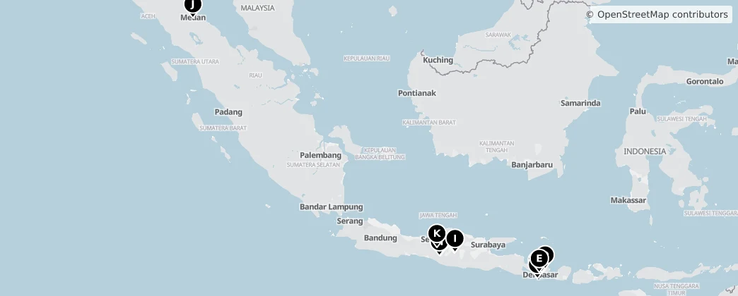 Map of Endonezya