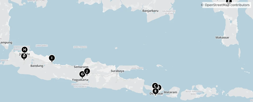 Map of Endonezya