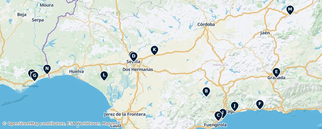 Map of Endülüs
