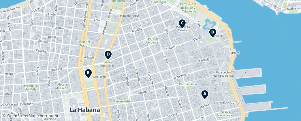 Map of Eski Havana