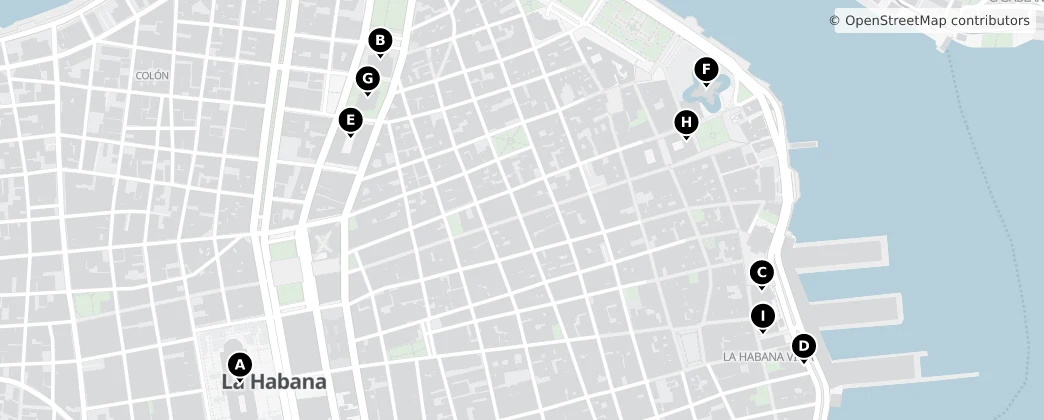 Map of Eski Havana