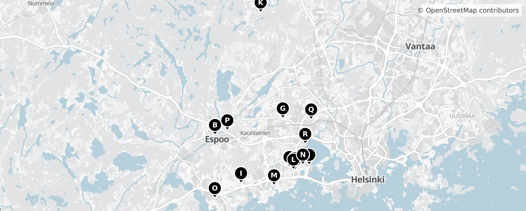 Map of Espoo
