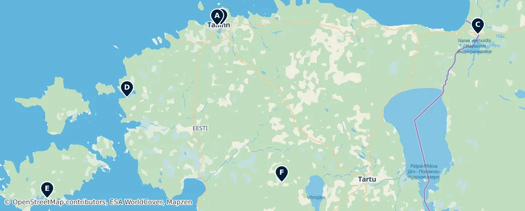 Map of Estonya