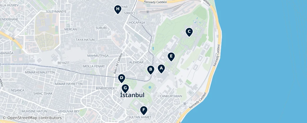 Map of Fatih