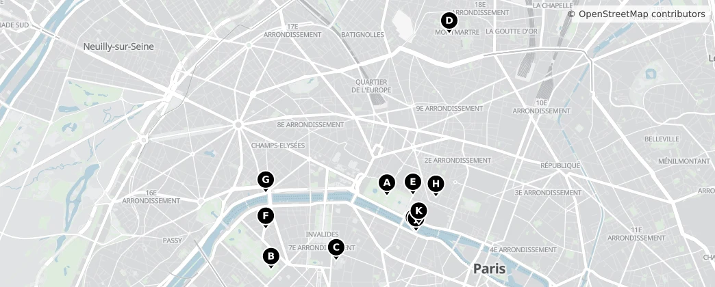 Map of Fransa